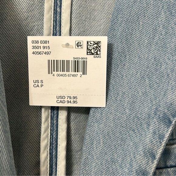 American Eagle Outfitters Light Blue Oversized Jacket(Size Small) - Picture 10 of 11